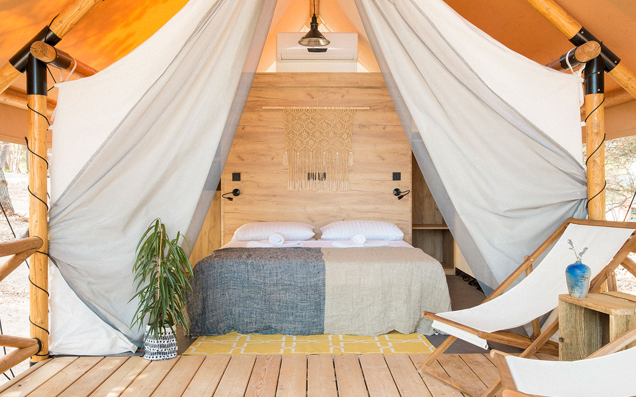 Glamping Lodge einzelzelt